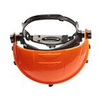 SUPORTE FACIAL COM CATRACA PARA LENTE BOLHA / PETG / VISEIRA