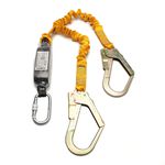 TALABARTE EM Y COM MOSQUETÃO DE 55 MM COM ELÁSTICO, ABS E MOSQUETÃO OVAL AMARELO 1,35 M AT YFE ABS 707-244 ATHENAS