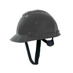 CAPACETE ABA FRONTAL COM CARNEIRA E JUGULAR TÊXTIL CINZA H-700