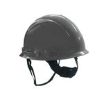 CAPACETE ABA FRONTAL COM CARNEIRA E JUGULAR TÊXTIL CINZA H-700