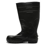 BOTA DE PVC CANO LONGO 34 CM COM FORRO, BICO E PALMILHA DE AÇO