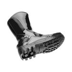 BOTA DE PVC PRETA SEM FORRO, CANO MÉDIO DE 27 CM SEM BICO 110VFLEX-PR