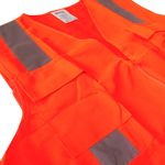 COLETE DE SINALIZAÇÃO REFLETIVO LARANJA COM 4 BOLSOS VIC72130