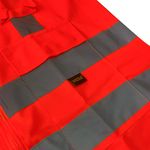 COLETE DE SINALIZAÇÃO REFLETIVO LARANJA COM 4 BOLSOS VIC72130