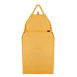 AVENTAL DE PVC FORRADO AMARELO COM FIVELA DE AJUSTE 1,20 X 0,70 M