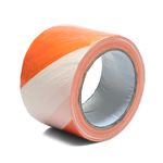 FITA ZEBRADA LARANJA E BRANCO 70 MM X 200 M 700.00522