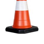 CONE DE POLIETILENO SEMIFLEXÍVEL COM BASE DE BORRACHA PL 4060 75 CM