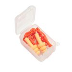 PROTETOR AURICULAR EM SILICONE 19 DB LARANJA COM CORDÃO EM POLIÉSTER POMP PLUS
