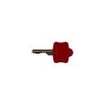CADEADO DE BLOQUEIO PLÁSTICO VERMELHO COM HASTE PLÁSTICA 38 MM X 6,3 MM
