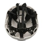 CAPACETE ALPINISTA COM CARNEIRA, CATRACA E JUGULAR 3 PONTOS CLASSE A BRANCO FOCUS MONTANA