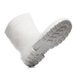 BOTA DE PVC BRANCA COM FORRO, CANO LONGO 32 CM SEM BICO