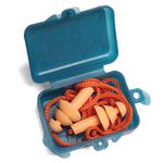 PROTETOR AURICULAR DE SILICONE 16 DB COM CORDÃO DE POLIÉSTER SALMÃO E LARANJA