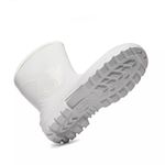 BOTA DE PVC BRANCA COM FORRO, CANO MÉDIO 26 CM COM BICO DE AÇO 85BPC200