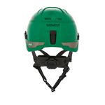 CAPACETE ALPINISTA COM CATRACA FASTRAC III E JUGULAR 4 PONTOS VERDE V-GARD H1 MSA