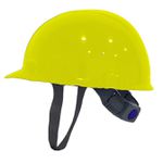 CAPACETE ABA FRONTAL AMARELO COM CARNEIRA PLÁSTICA ULTRA MASTER MI
