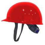 CAPACETE ABA FRONTAL VERMELHO COM CARNEIRA PLÁSTICA ULTRA MASTER MI
