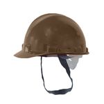CAPACETE ABA FRONTAL MARROM COM CARNEIRA PLÁSTICA ULTRA MASTER SMI