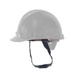 CAPACETE ABA FRONTAL BRANCO COM CARNEIRA PLÁSTICA ULTRA MASTER SMI