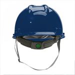 CAPACETE ABA FRONTAL AZUL MARINHO COM CARNEIRA PUSH KEY E JUGULAR TÊXTIL V-GARD ( TIPO I CLASSE E ) 311864
