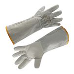 LUVA MISTA VAQUETA E RASPA COM PUNHO 20CM VALCAN VM302