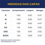 CAPA DE CHUVA EM PVC FORRADO PLUS PRETA BRASCAMP