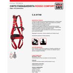 CINTO PQD 4 PONTOS ROSSO COMFORT ULTRASAFE POLIÉSTER TAM ÚNICO