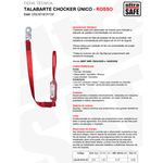 TALABARTE I FITA POLIESTER ABS ULTRASAFE CHOCKER UNICO ROSSO