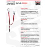 TALABARTE Y POLIÉSTER COM ABS GANCHO 56MM DUPLO ROSSO ULTRASAFE USL005600130