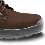 BOTINA AMARRAR NOBUCK MARROM BICO PLÁSTICO FUJIWARA 4041HAEN4400LG