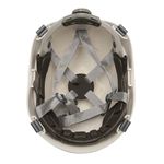 CAPACETE ALPINISTA COM CATRACA CARNEIRA E JUGULAR TÊXTIL 3 PONTOS BRANCO CORAZZA PRO