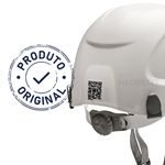 CAPACETE ALPINISTA COM CATRACA CARNEIRA E JUGULAR TÊXTIL 3 PONTOS BRANCO CORAZZA PRO