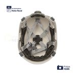 CAPACETE ALPINISTA COM CATRACA CARNEIRA E JUGULAR TÊXTIL 3 PONTOS BRANCO CORAZZA PRO