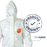 MACACÃO PROTEÇÃO QUÍMICA BRANCO TYCHEM 4000 TERMOSELADO TIPO 3/4/5/6 SL127T