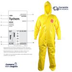 MACACÃO DE SEGURANÇA TYCHEM 2000 AMARELO TIPO 5/6 QC127S