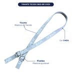 TIRANTE TECIDO ELÁSTICO S823-BR PARA OCULOS STEALTH UVEX ACESSORIO FIVELA