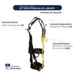 CINTO PARAQUEDISTA ATHENAS ATHOS III KTL 3 PONTOS RUST CA 37975