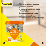 Rejunte Acrilico Quartzolit - Cinza Artico 1KG