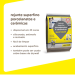 REJUNTE PORCELANATOS E CERÂMICAS QUARTZOLIT - PRETO GRAFITE 1KG