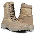 Bota Militar Areia + Brinde Palmilha em Gel