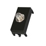 Modulo Tomada Para Tv /Cabo Coaxial 75 Ohms Sleek Ebony Margirius