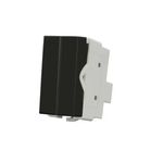 Módulo Interruptor Duplo Pulsador Linha Sleek Ebony Margirius