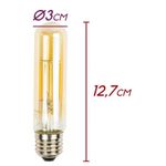 LÂMPADA LED FILAM. TUBO 2W BC QUENTE 2200K E27 BIV