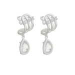MEIA ARGOLA TRES AROS GOTA PENDURADA