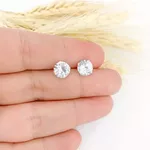BRINCO ZIRCONIA REDONDO 8MM