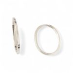 ARGOLA OVAL FIO QUADRADO G