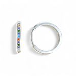 ARGOLA CLICK ZIRCONIA COLORIDA