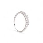 ANEL MEIA ALIANCA ZIRCONIA CRISTAL