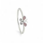 ANEL INFANTIL BORBOLETA ROSA