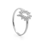 ANEL FLOR DO SOL TRABALHADA PRATA 925