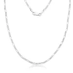 CORRENTE PRATA 925 3X1 FLAT 3MM 60CM